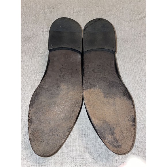 Jonathan Richards Dress Shoes Men’s Size 9.5 Medium Black Leather Slip On Formal - Picture 5 of 12